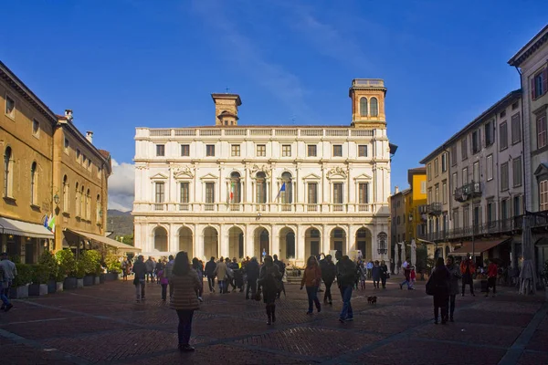 Italy Bergamo November 2018 Angelo Mai Civic Library Biblioteca Civica – stockfoto