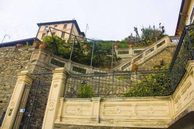 İtalya, Bergamo - 4 Kasım 2018: Medveščak (Old Town) Bergamo, mimari