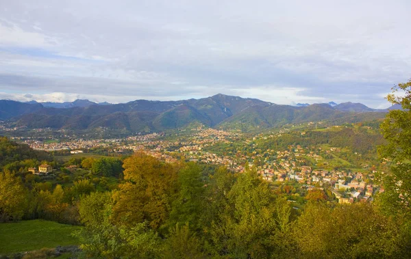 Italie Bergamo Novembre 2018 Vue Panoramique Bergame Depuis Les Murs — Photo