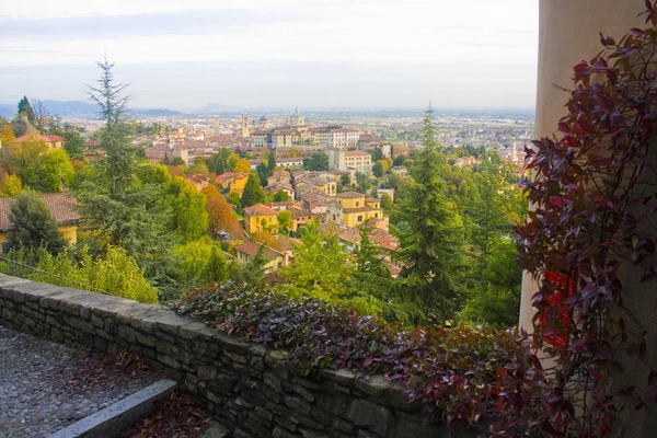 Bellissimo Panorama Bergamo Città Alta Italia — Foto Stock