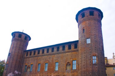 İtalya, Turin - 2 Kasım 2018: Piazza Castello, Torino, Palazzo Madam