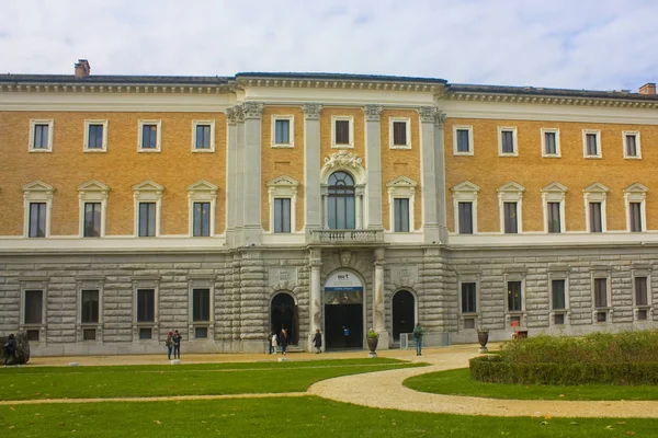 Italia Turín Noviembre 2018 Fachada Del Museo Arqueológico Galleria Sabauda — Foto de Stock