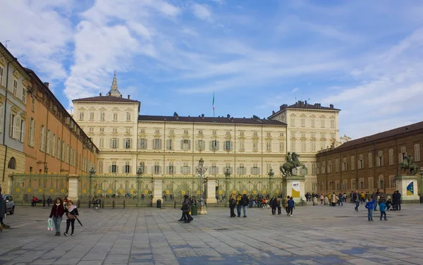 Itália Turin Novembro 2018 Palazzo Reale Palácio Real Turim — Fotografia de Stock