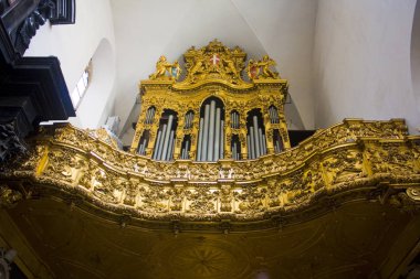 İtalya, Turin - 2 Kasım 2018: Organ Saint John Baptist (Duomo) Turin katedral 