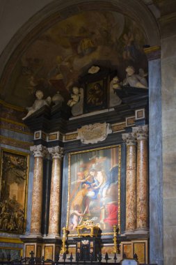 İtalya, Turin - 2 Kasım 2018: Saint John Baptist (Duomo) Turin katedral iç 