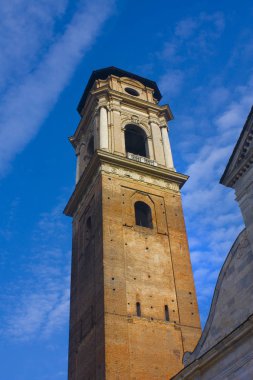 İtalya, Turin - 2 Kasım 2018: Çan Kulesi, Katedral Saint John Baptist (Duomo) Turin 
