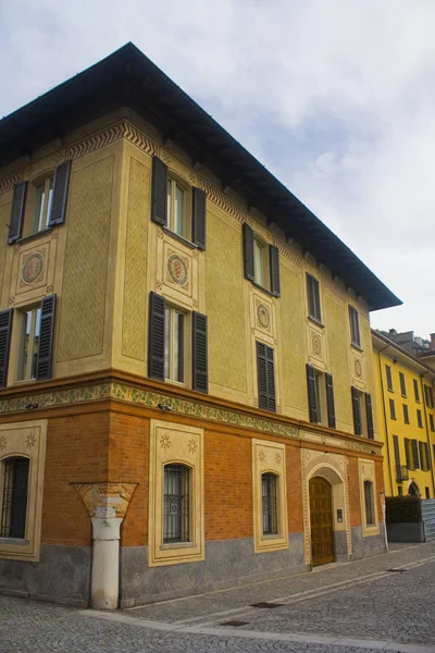 Itálie Como Listopadu 2018 Malebná Budova Starém Městě Como — Stock fotografie