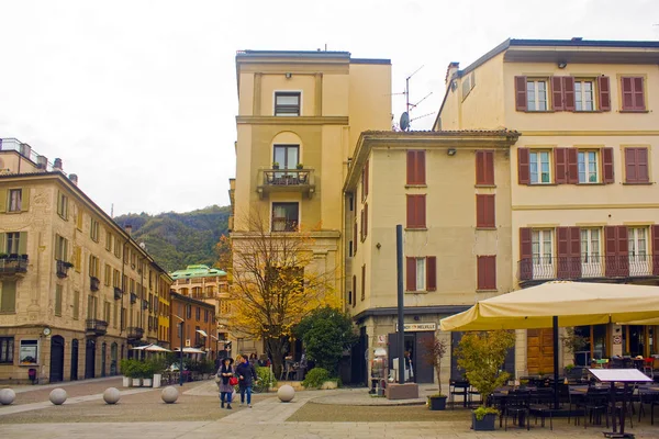 Italië Como November 2018 Typisch Straat Van Oude Stad Como — Stockfoto