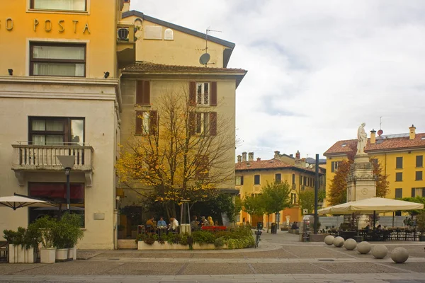 Italien Como November 2018 Malerisches Straßencafé Der Altstadt Von Como — Stockfoto