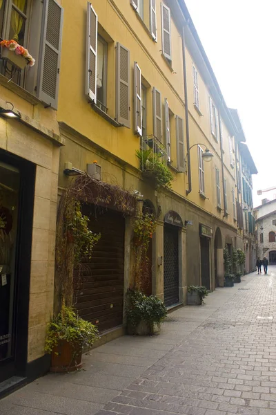 Italien Como November 2018 Pittoreska Gatan Gamla Stan Como — Stockfoto