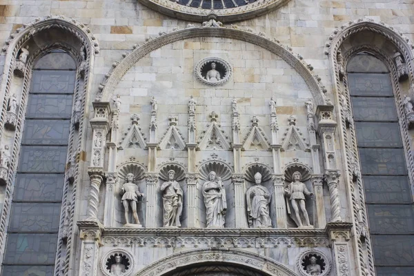 Ιταλίας Κόμο Νοεμβρίου 2018 Θραύσμα Καθεδρικό Του Como Duomo — Φωτογραφία Αρχείου