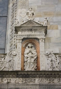 İtalya, Como - 3 Kasım 2018: Como (Duomo Katedrali parçası)
