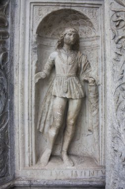 İtalya, Como - 3 Kasım 2018: Como (Duomo Katedrali parçası)