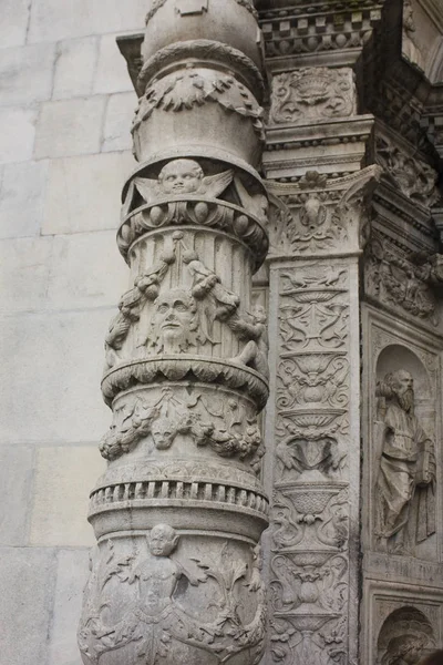 Italië Como November 2018 Fragment Van Kathedraal Van Como Duomo — Stockfoto