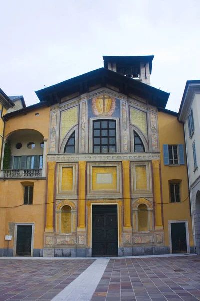Itálie Como Listopadu 2018 Kostel San Giacomo Piazza Guido Grimoldi — Stock fotografie