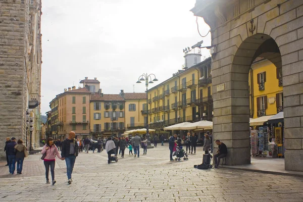 Italia Como Noviembre 2018 Vista Piazza Del Duomo Casco Antiguo — Foto de Stock