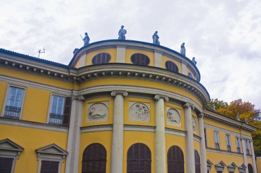ITALY, COMO - November 3, 2018: Villa Saporiti la Rotonda at lake Como
