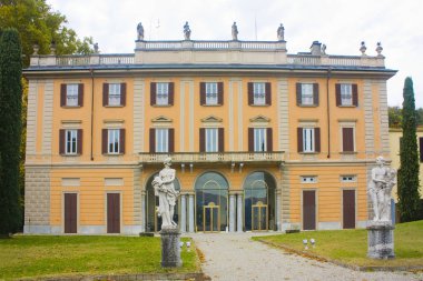 İtalya, Como - 3 Kasım 2018: Villa Gallia şehir Como Gölü kıyısındaki Como '