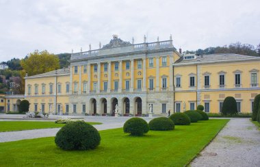 İtalya, Como - 3 Kasım 2018: Şehir Como Lake Como, Villa Olmo