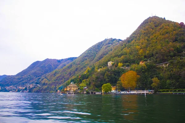 Italia Como Novembre 2018 Panorama Del Lago Como Lombardia — Foto Stock