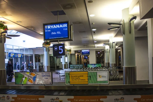 Вільнюс Грудня 2017 Інтер Аеропорт Вільнюсі — стокове фото