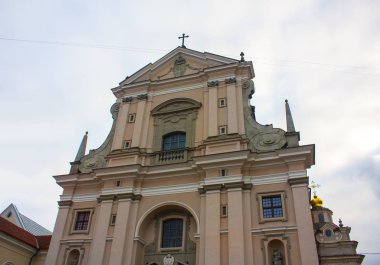 Vilnius, Litvanya - 30 Aralık 2017: Kilisesi, Aziz Theresa Vilnius