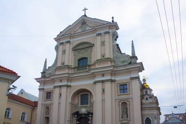 Vilnius, Litvanya - 30 Aralık 2017: Kilisesi, Aziz Theresa Vilnius