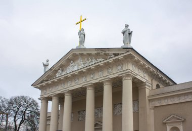 Vilnius, Litvanya - 30 Aralık 2017: Vilnius, St Stanislaus Katedrali