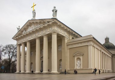 Vilnius, Litvanya - 30 Aralık 2017: Vilnius, St Stanislaus Katedrali