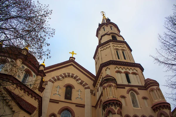 Vilnius Litvanya Aralık 2017 Aziz Nikolaos Kilisesi Vilnius — Stok fotoğraf