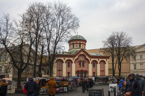 Vilnius December 2017 Paraskevy Church Old Town Vilnius Lithuania — Stock Photo, Image