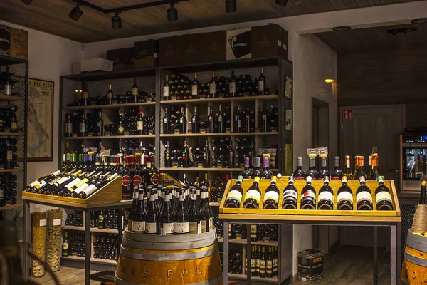 Vilnius Lithuania December 2017 Interior Wine Store Vilnius — Stock Photo, Image