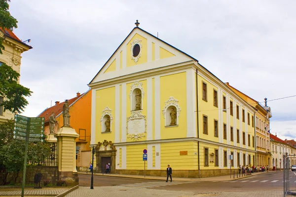 Eger Węgry Czerwca 2018 Architektura Starego Miasta Mieście Eger Węgry — Zdjęcie stockowe