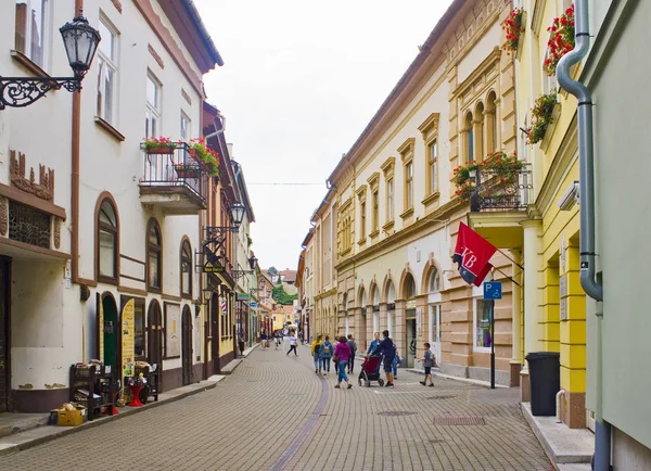 Eger Węgry Czerwca 2018 Architektura Starego Miasta Mieście Eger Węgry — Zdjęcie stockowe