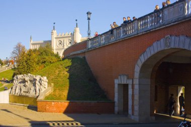 Lublin, Polonya - 15 Ekim 2018: Old Town, Lublin, mimari