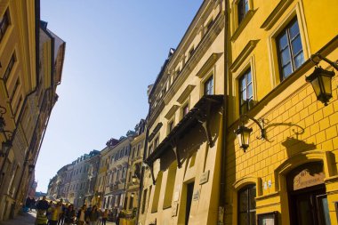 Lublin, Polonya - 15 Ekim 2018: Old Town, Lublin, mimari