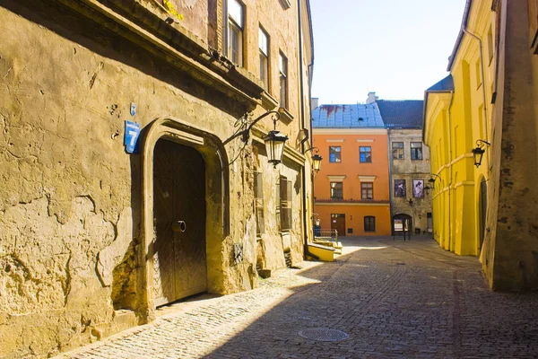 ルブリンの旧市街の狭い通りのルブリン ポーランド 2018 — ストック写真