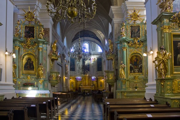 Lublin Polen Oktober 2018 Innenraum Der Dominikanerkirche Des Stanislaus Bischofs — Stockfoto