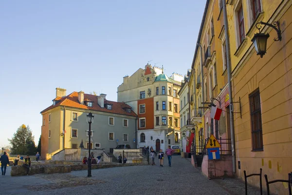 波兰卢布林 2018年10月15日 卢布林老城区的建筑 — 图库照片