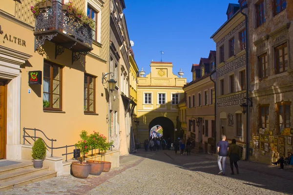 Lublin Polonia Ottobre 2018 Porta Grodzka Nel Centro Storico Lublino — Foto Stock