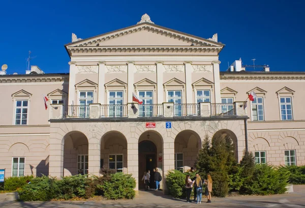 Lublin Polen Oktober 2018 Lubomirski Palatset Maria Curie Sklodowska Universitetet — Stockfoto