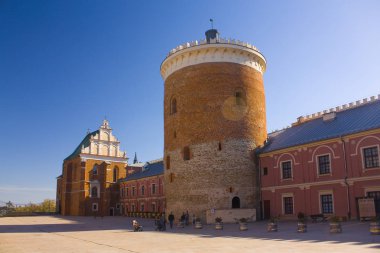Lublin, Polonya - 15 Ekim 2018: Kule Royal Castle, Lublin