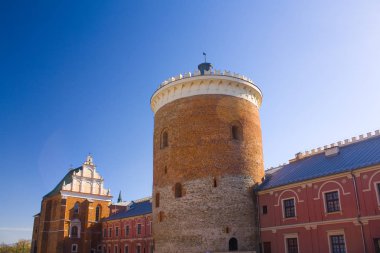 Lublin, Polonya - 15 Ekim 2018: Kule Royal Castle, Lublin