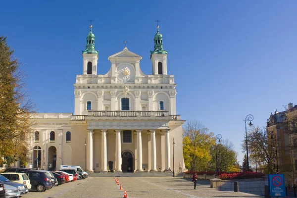 Lublin Pologne Octobre 2018 Cathédrale Saint Jean Baptiste Lublin Évangéliste — Photo