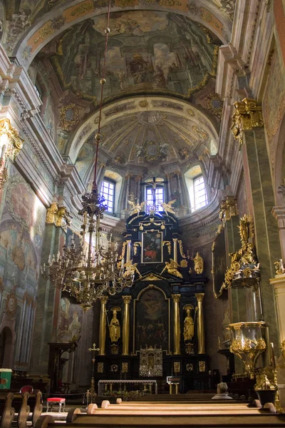 Lublin Polsko Října 2018 Interiér Lublinské Katedrále Saint John Baptist — Stock fotografie