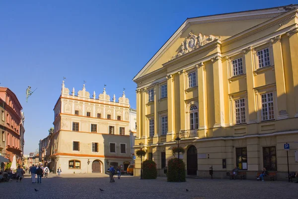 Lublin Polónia Outubro 2018 Câmara Municipal Velha Tribunal Coroa Praça — Fotografia de Stock