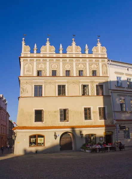 Lublin Polónia Outubro 2018 Fachada Edifício Cidade Velha Lublin — Fotografia de Stock