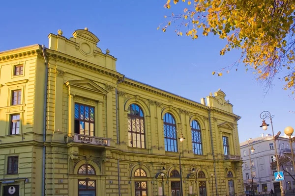 Lublín Polonia Octubre 2018 Teatro Juliusz Osterwa Casco Antiguo Lublin —  Fotos de Stock