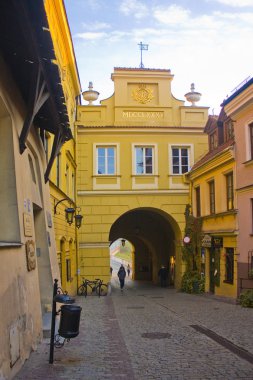 Lublin, Polonya - 15 Ekim 2018: Grodzka kapısı, eski kasaba Lublin