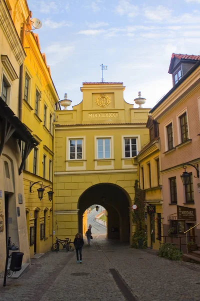 Lublin Polónia Outubro 2018 Portão Grodzka Cidade Velha Lublin — Fotografia de Stock